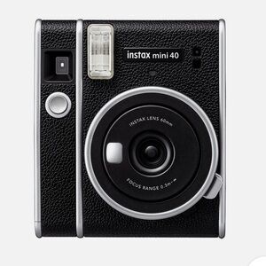 Fujifilm Instax Mini 40 Instant Camera - Black and Silver